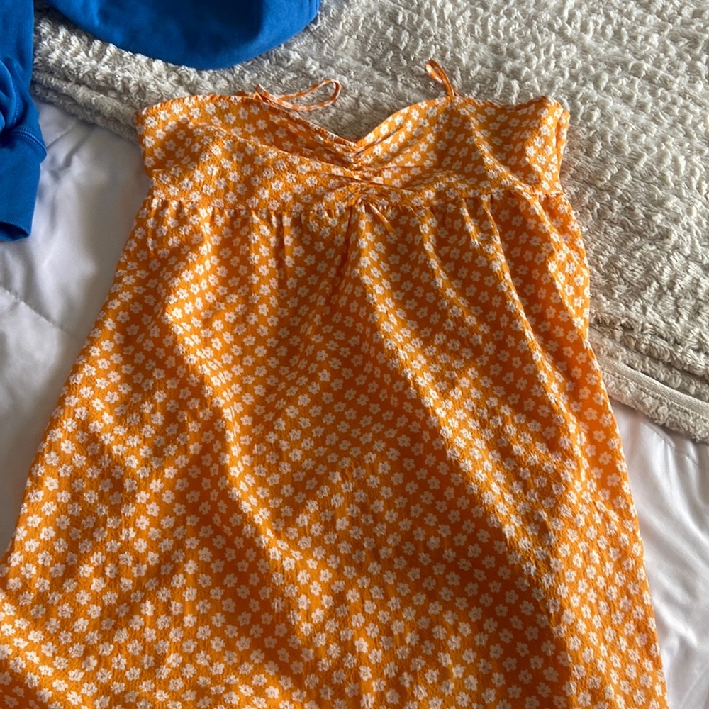 Orange flower dress